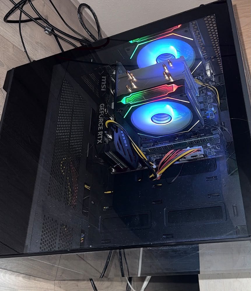 Complete pc-set te koop, Computers en Software, Ophalen, Zo goed als nieuw, Met monitor