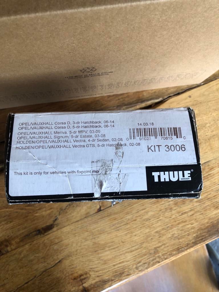 Thule Kit 3006 voor Opel/Vauxhall dakdragers, Auto diversen, Dakdragers, Ophalen, Gebruikt