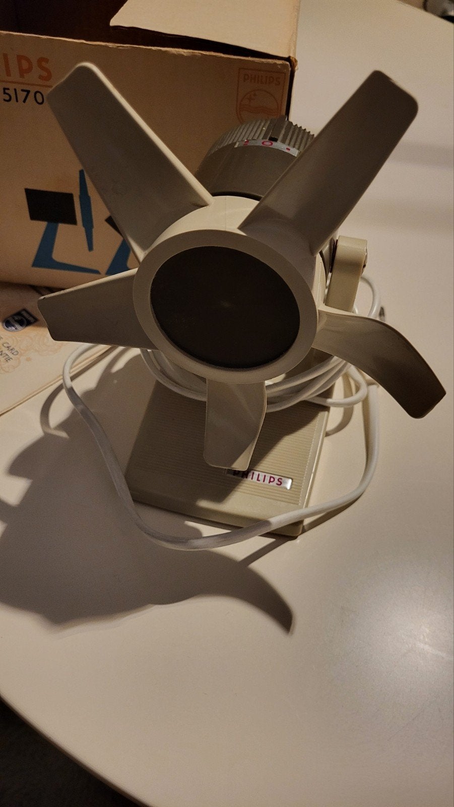 Vintage Philips HZ 5170 ventilator jaren '60/'70 met doos, Verzenden