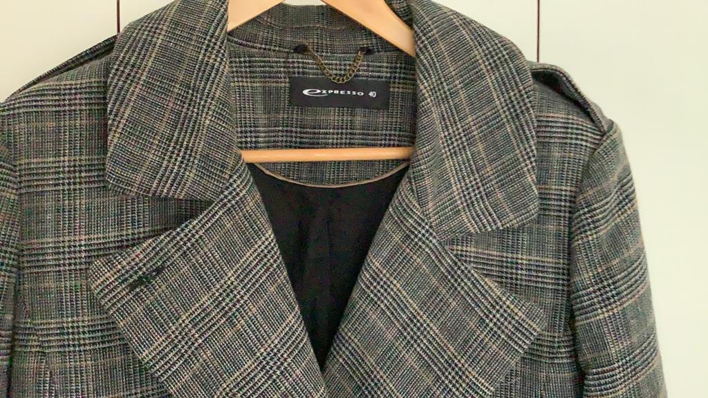 Geruite dames mantel, expresso NIEUW! 40, Kleding | Dames, Jassen | Winter, Ophalen of Verzenden, Zo goed als nieuw, Maat 38/40 (M)