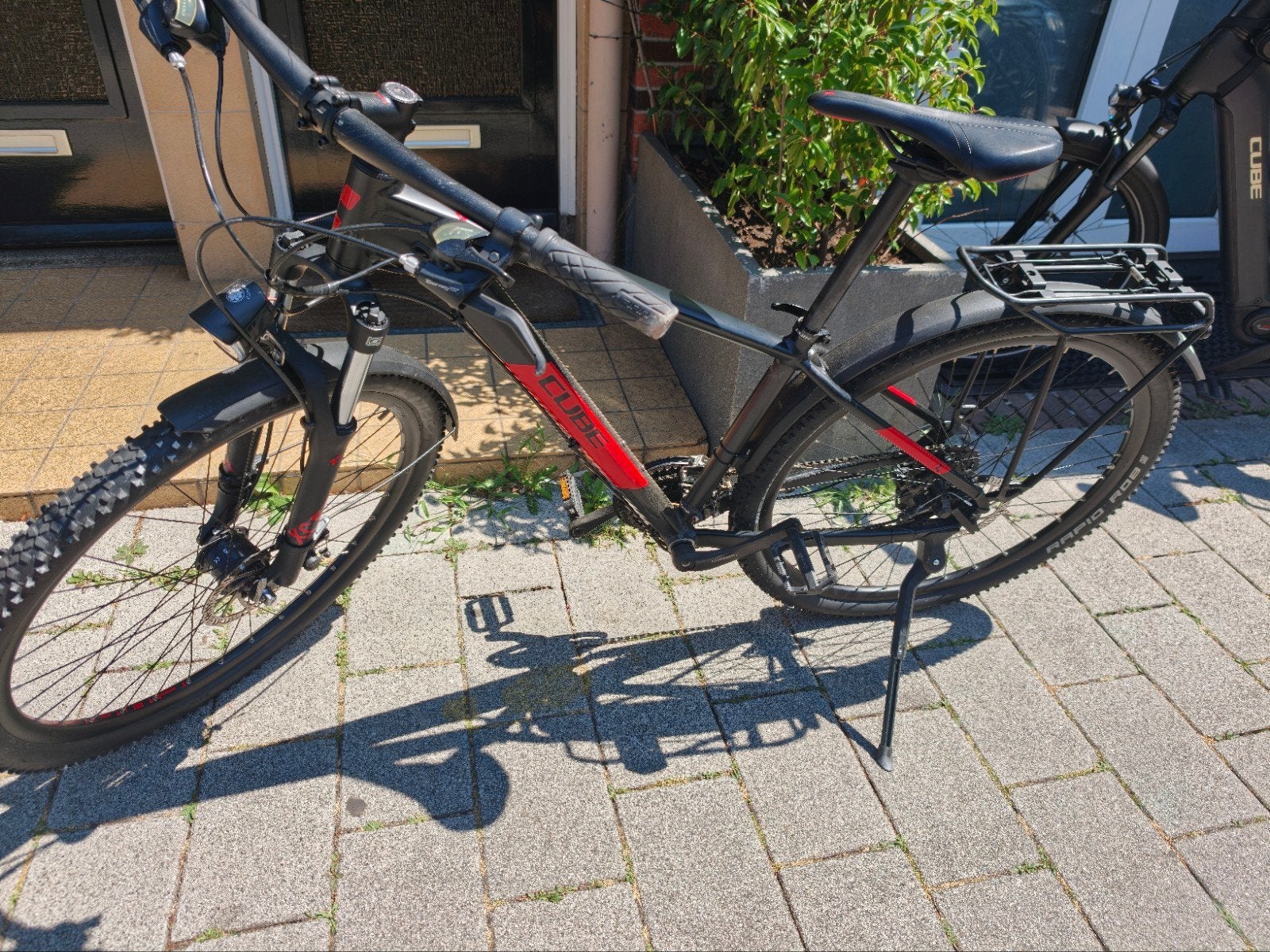 Cube mountainbike met spatborden en bagagedrager, Gebruikt, Vering, Meer dan 20 versnellingen, Schijfrem