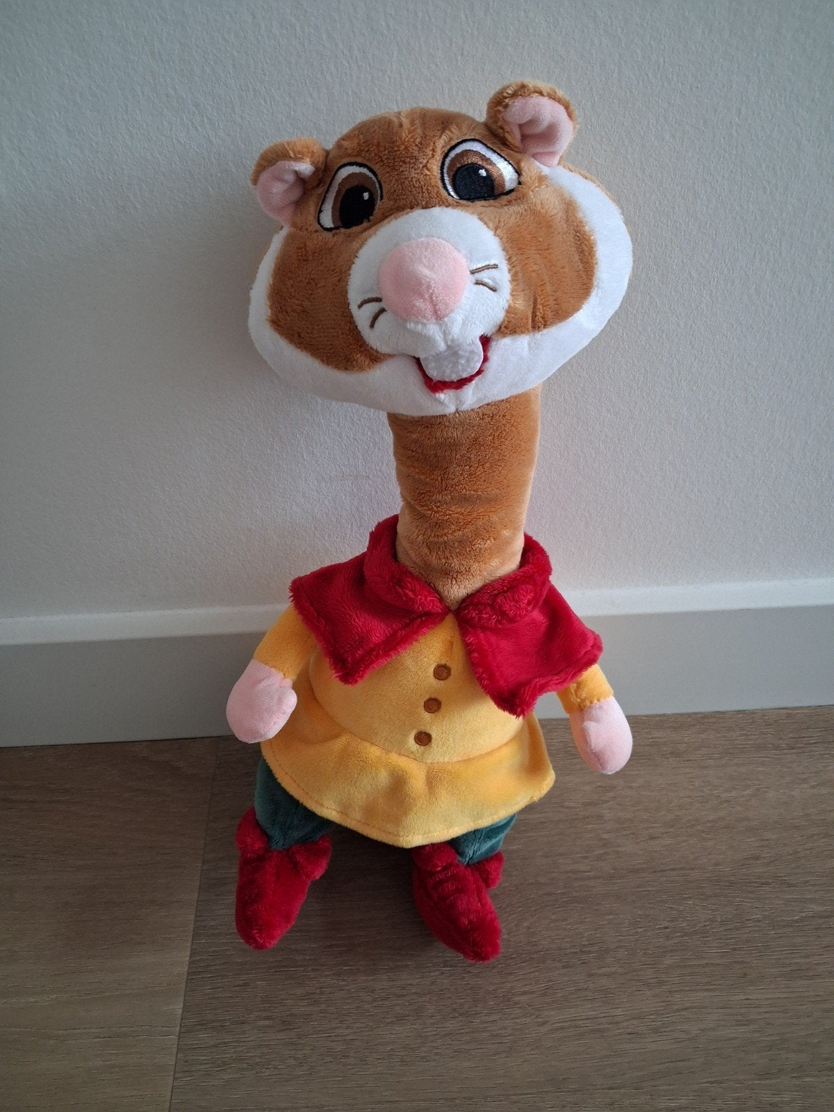 Knuffel hamster lange nek Efteling 35 cm L973, Ophalen of Verzenden, Zo goed als nieuw, Overige typen