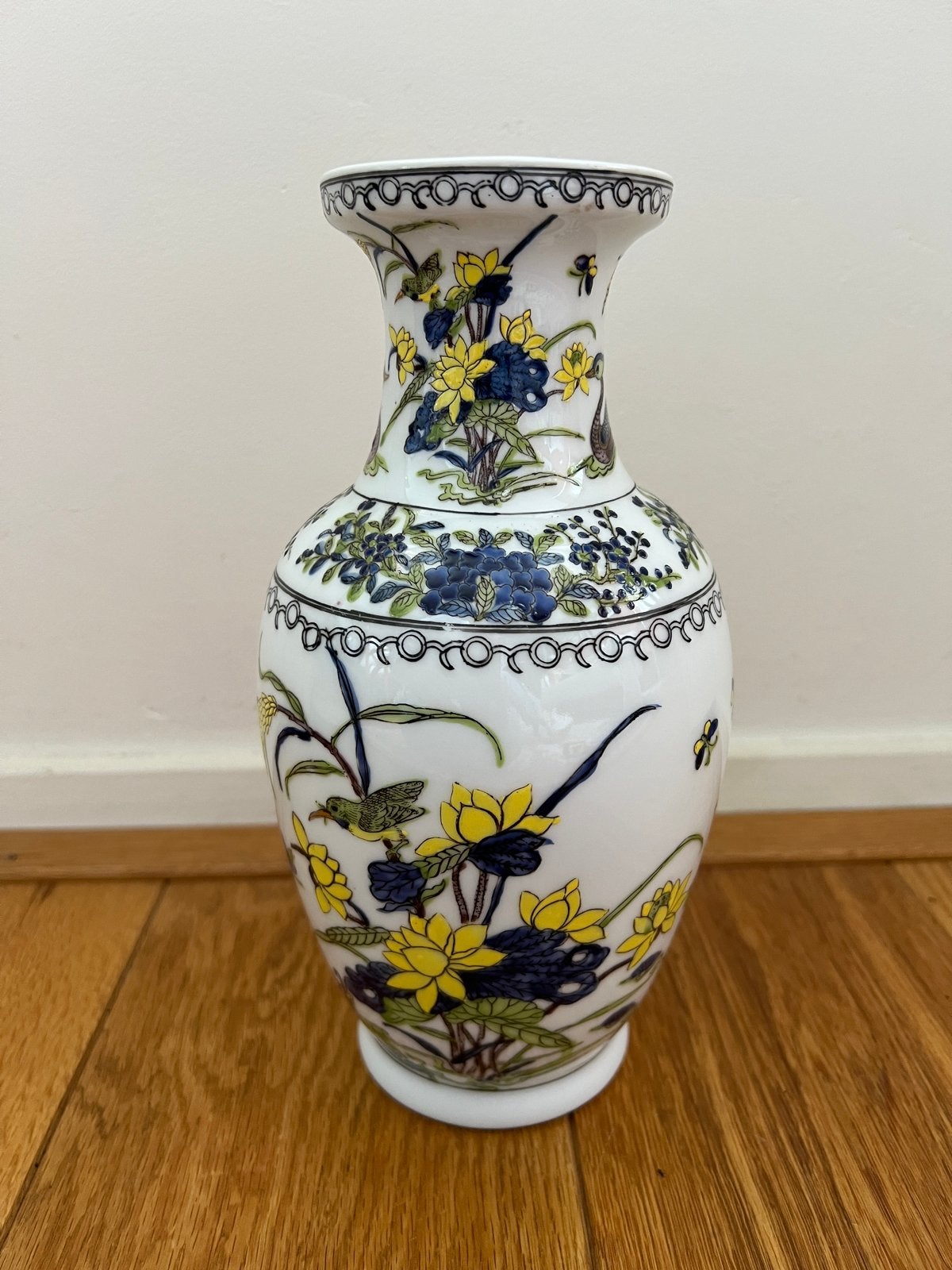 Vintage Chinese Porseleinen Vaas - Handbeschilderd Yang Chen, Ophalen of Verzenden