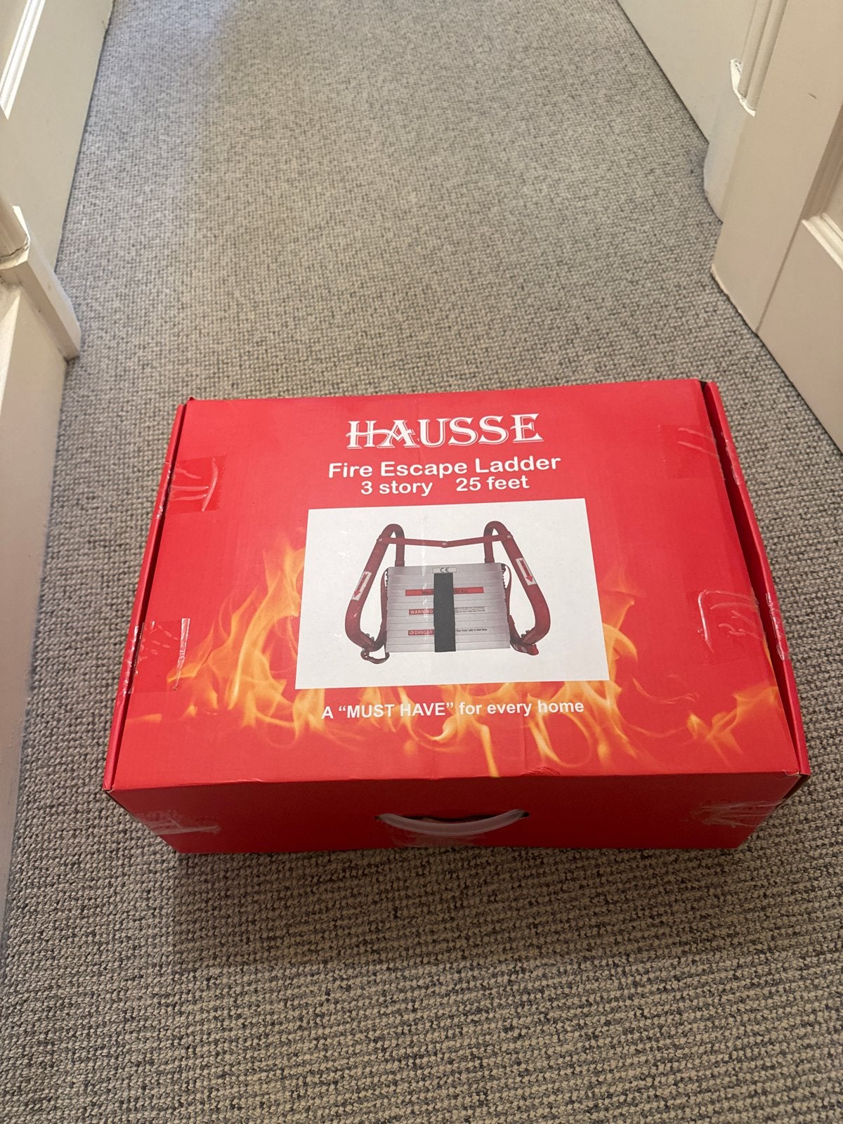 HAUSSE Brandladder 3 Verdiepingen - 25 voet, Doe-het-zelf en Verbouw, Ladders en Trappen, Ophalen, Nieuw, Ladder, Opvouwbaar of Inschuifbaar