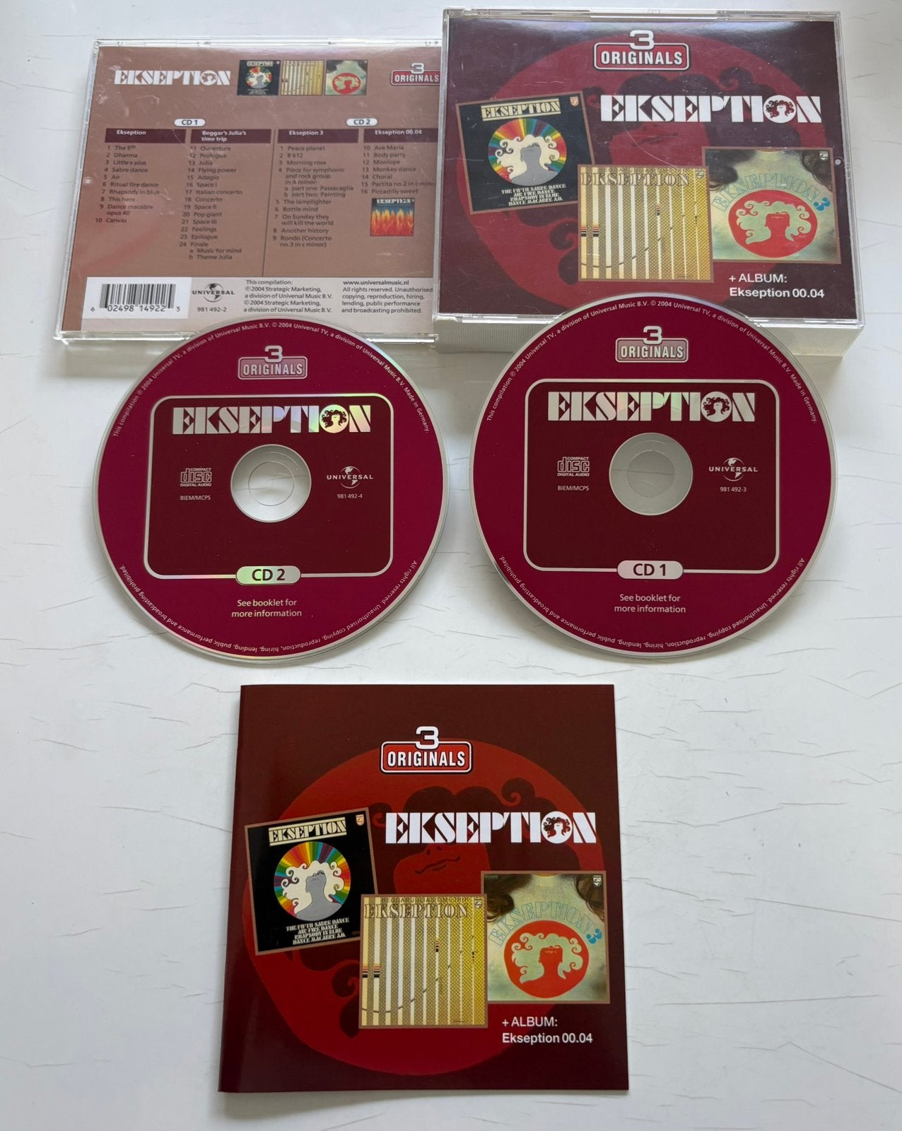 Ekseption - 3 originals (nieuwstaat), Ophalen of Verzenden, Zo goed als nieuw, Poprock