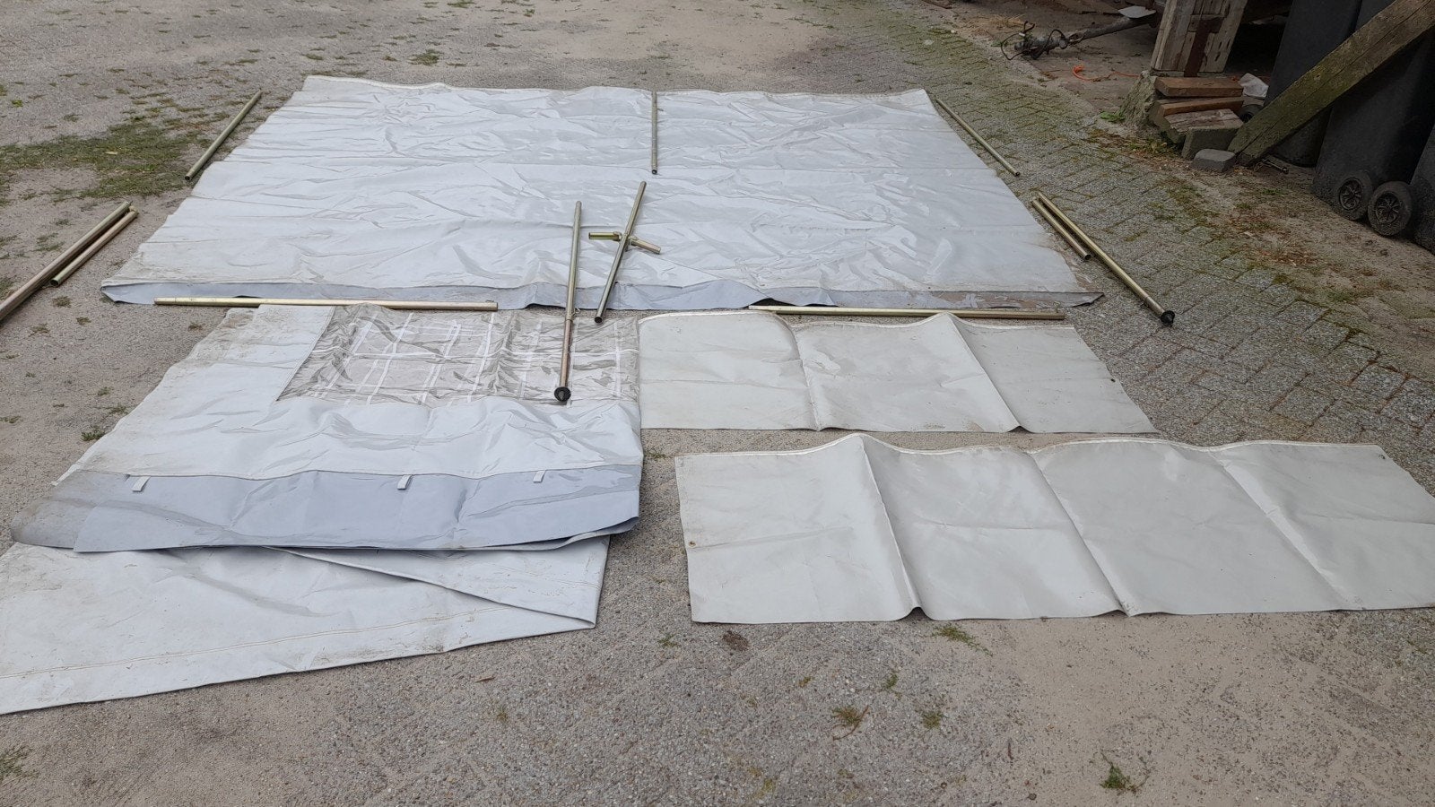 Luifel met zijwand, Caravans en Kamperen, Caravan accessoires, Ophalen, Zo goed als nieuw