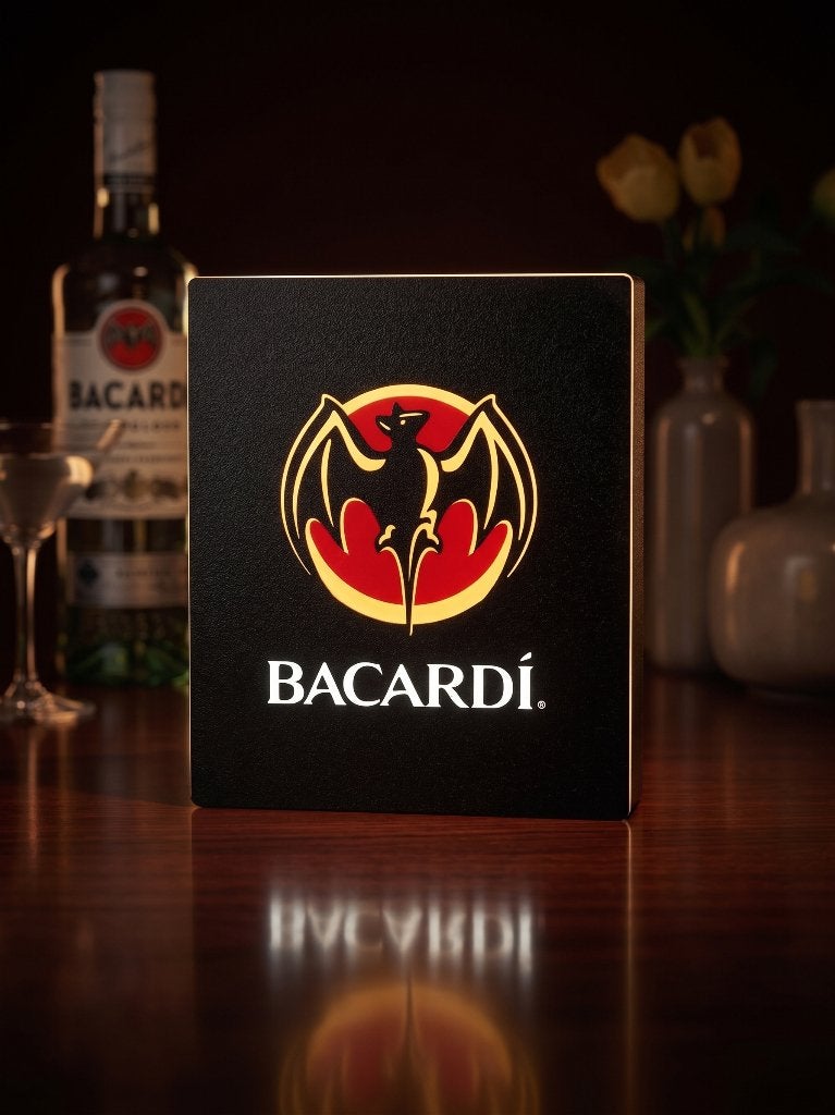 lightbox/lichtbak Bacardi, Verzamelen, ., Lichtbak of (neon) lamp, Ophalen of Verzenden, Zo goed als nieuw