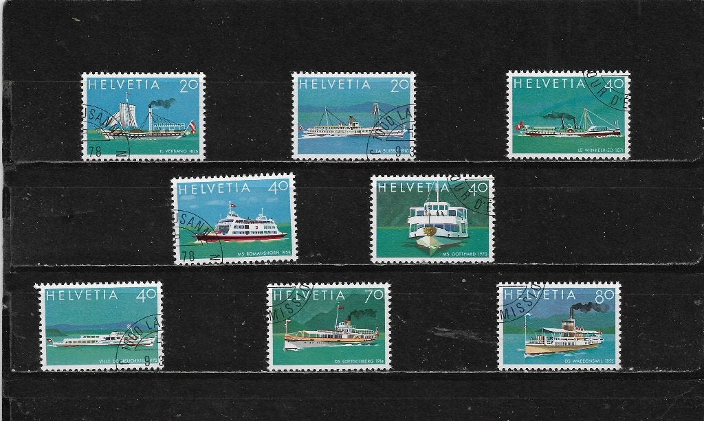 Koopje  Zwitserland  michel nr  1120 t/m 1127  Gestempeld, Verzenden, Gestempeld