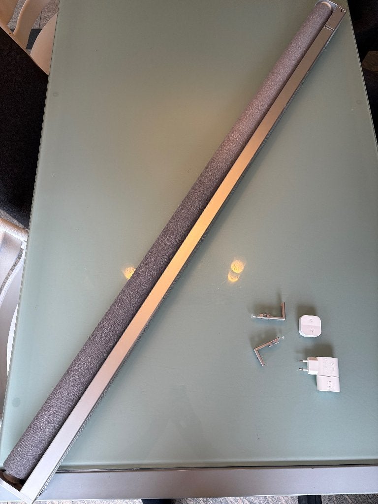 Slim rolgordijn verduisterend IKEA Fyrtur E1757-140 140cm, 100 tot 150 cm, Ophalen of Verzenden, Zo goed als nieuw, Grijs