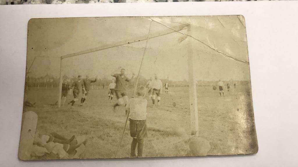 Oude voetbal fotokaart KFC Koog a/d Zaan?, Ophalen of Verzenden, 1920 tot 1940, Ongelopen, Noord-Holland