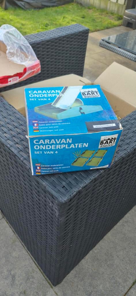 Caravan Onderplaten Set van 4 - Nieuw in Doos, Caravans en Kamperen, Ophalen of Verzenden, Nieuw