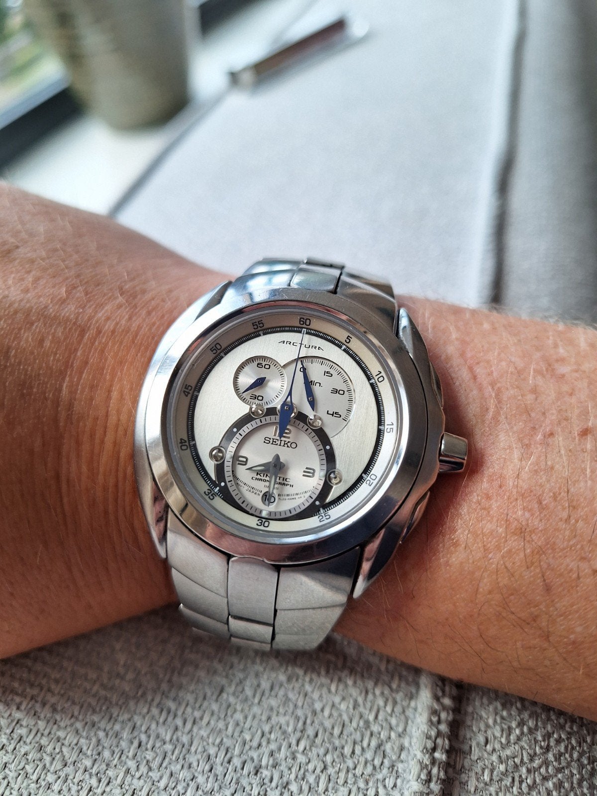 Seiko Arctura Kinetic SNL045P1, Zakhorloge, Overige materialen, Ophalen of Verzenden, Zo goed als nieuw