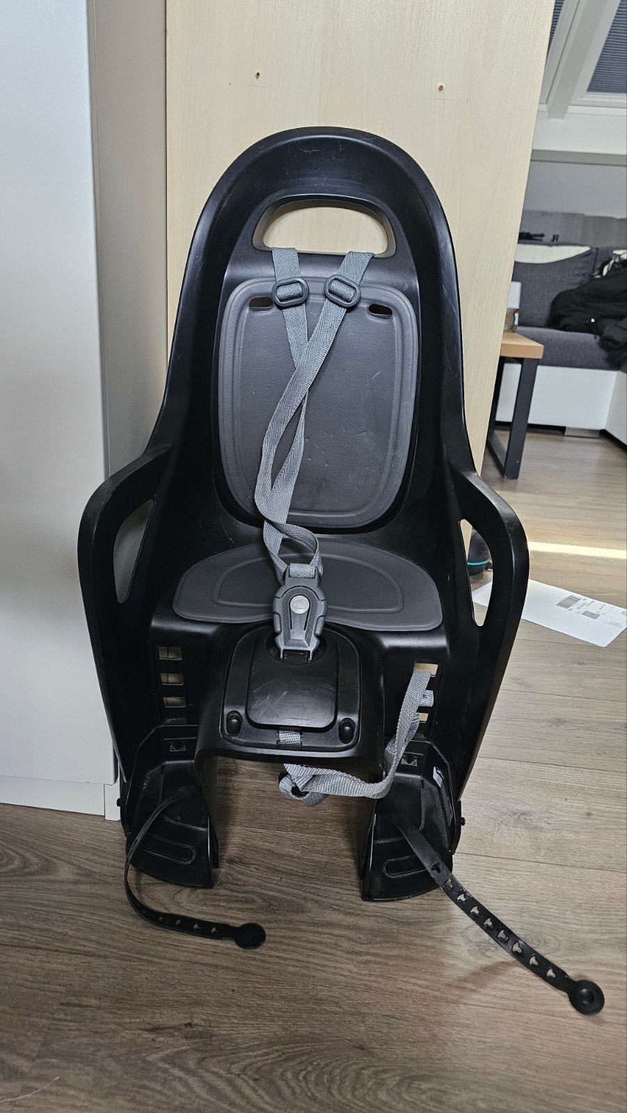 Polisport Fiets Kinderzitje Achterzitje Zwart, Achterzitje, Polisport, Ophalen, 15 t/m 25 kg