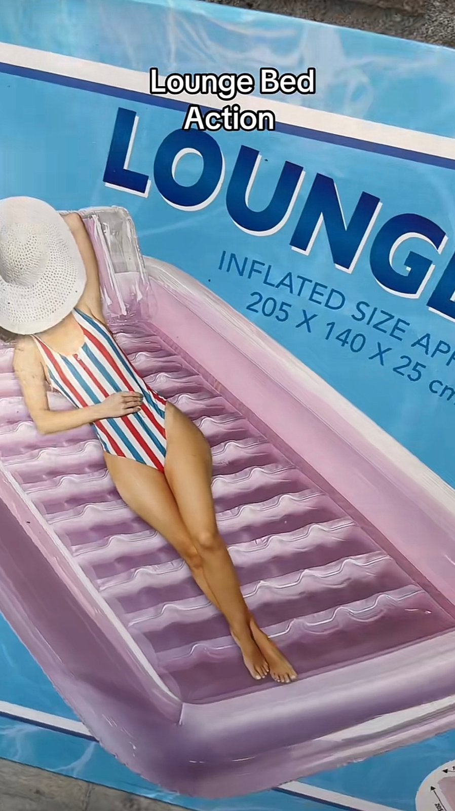 Loungebed zwembad tanning balkon bad koeling water luchtbed, Opblaaszwembad, Nieuw, Minder dan 200 cm, 200 tot 400 cm