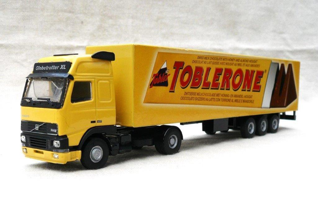 Lion Toys Volvo FH + trailer Toblerone chocolade., Ophalen of Verzenden, Gebruikt, Bus of Vrachtwagen, Lion Toys