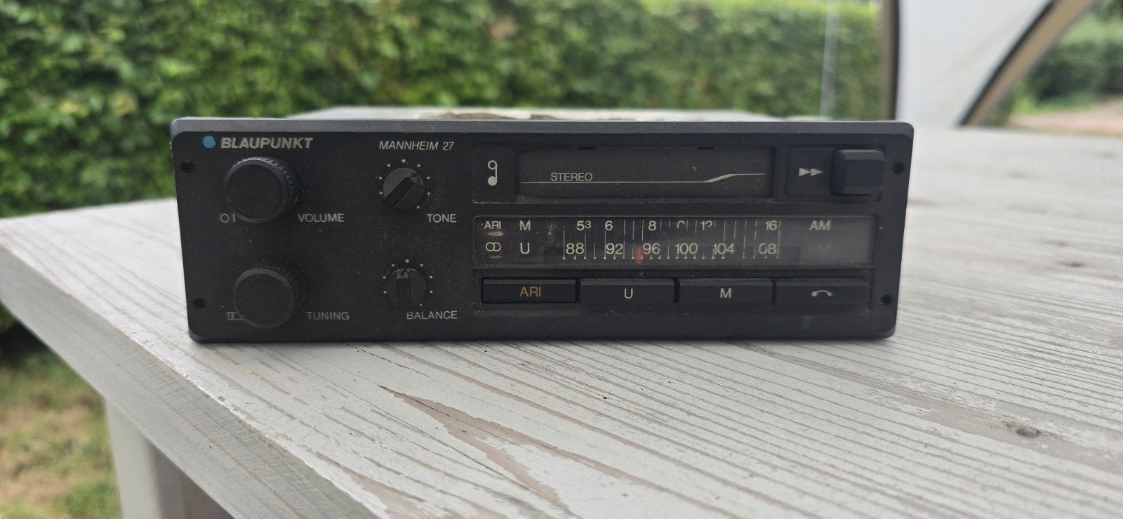 Vintage Autoradio Blaupunkt Mannheim 27 - Werking Onbekend, Ophalen of Verzenden, Gebruikt