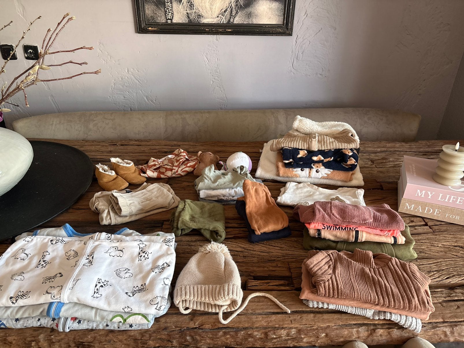 Leuk pakket babykleding mt 68/74 voor een jongetje, Ophalen of Verzenden, Zo goed als nieuw, Maat 68
