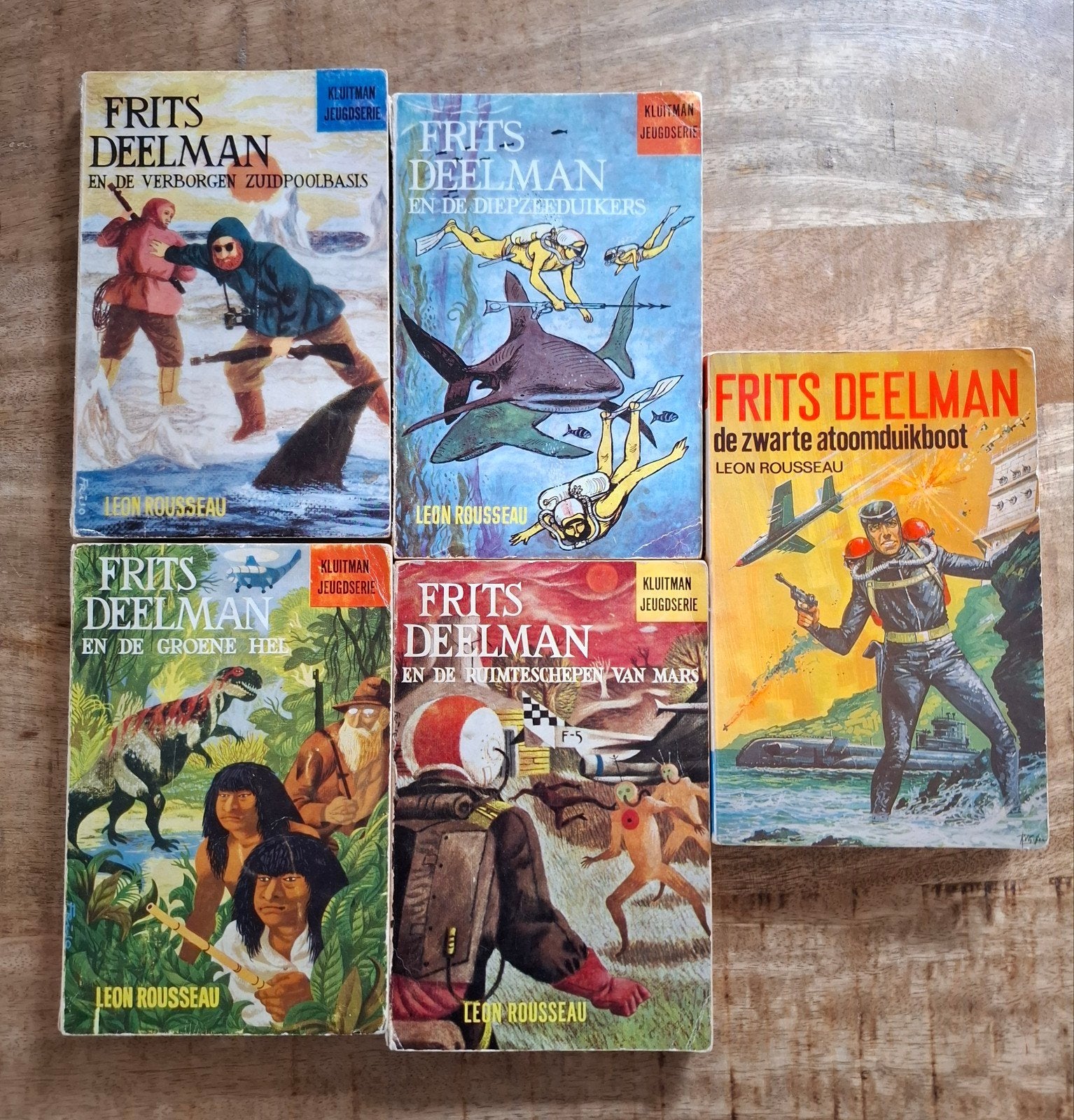 Frits Deelman: Technisch-Avontuurlijke Jeugdboek, Ophalen of Verzenden, Gelezen, Leon Rousseau, Fictie algemeen
