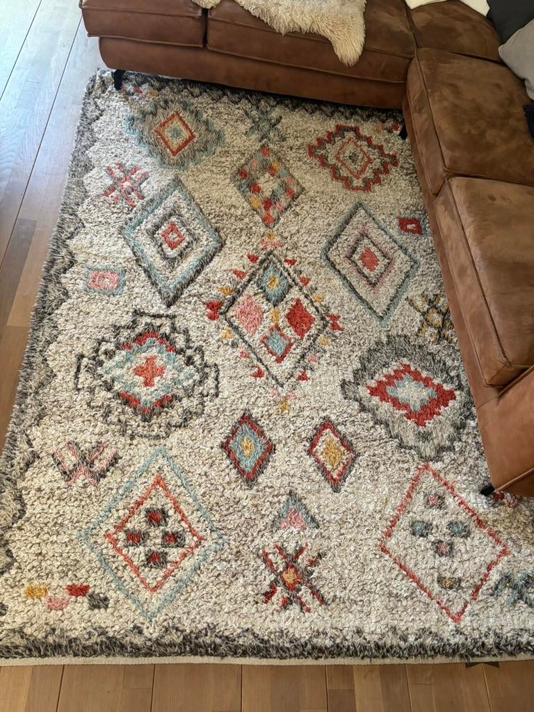 Rug vista wollen kleed 240x165 cm, Gebruikt, Overige kleuren, 150 tot 200 cm, 200 cm of meer