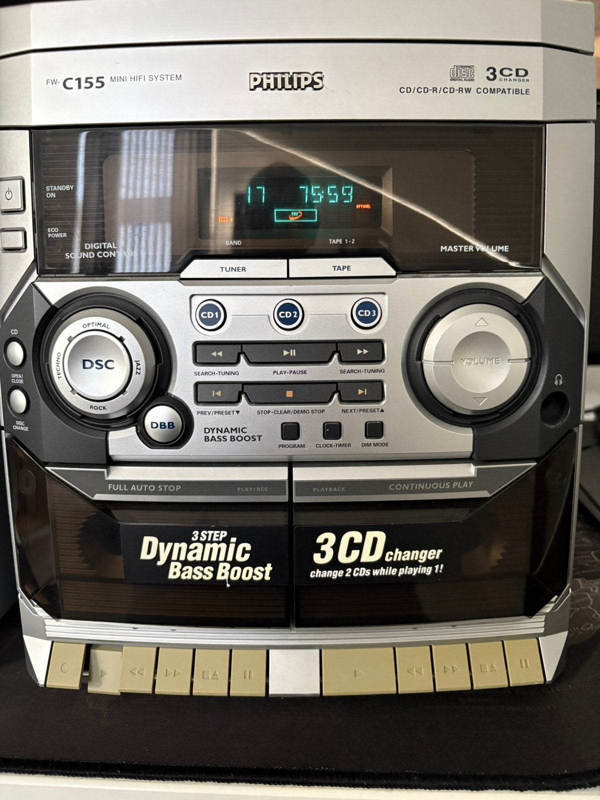 Mooi Philips Stereosetje, Ophalen, Philips, Gebruikt, Cassettedeck