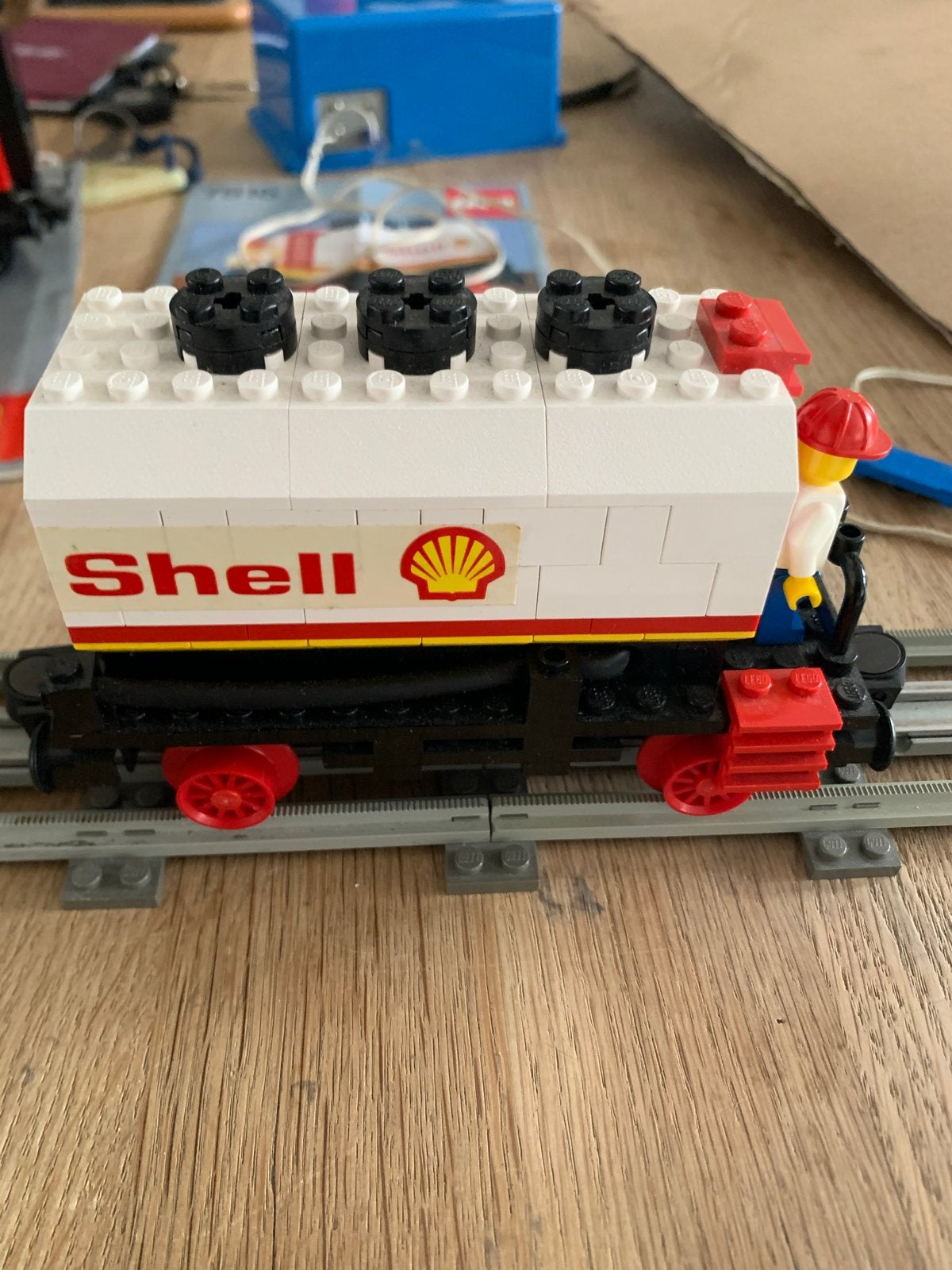 Lego 7816 Tankwagon Shell - Geschikt voor elke Lego trein, Ophalen, Compleet, Overige thema's, Lego