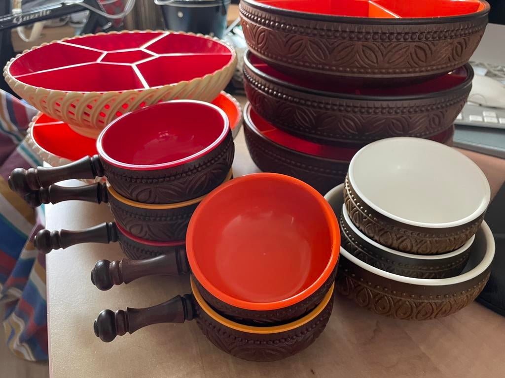Vintage snackschalen emsa, Ophalen of Verzenden, Huis en Inrichting