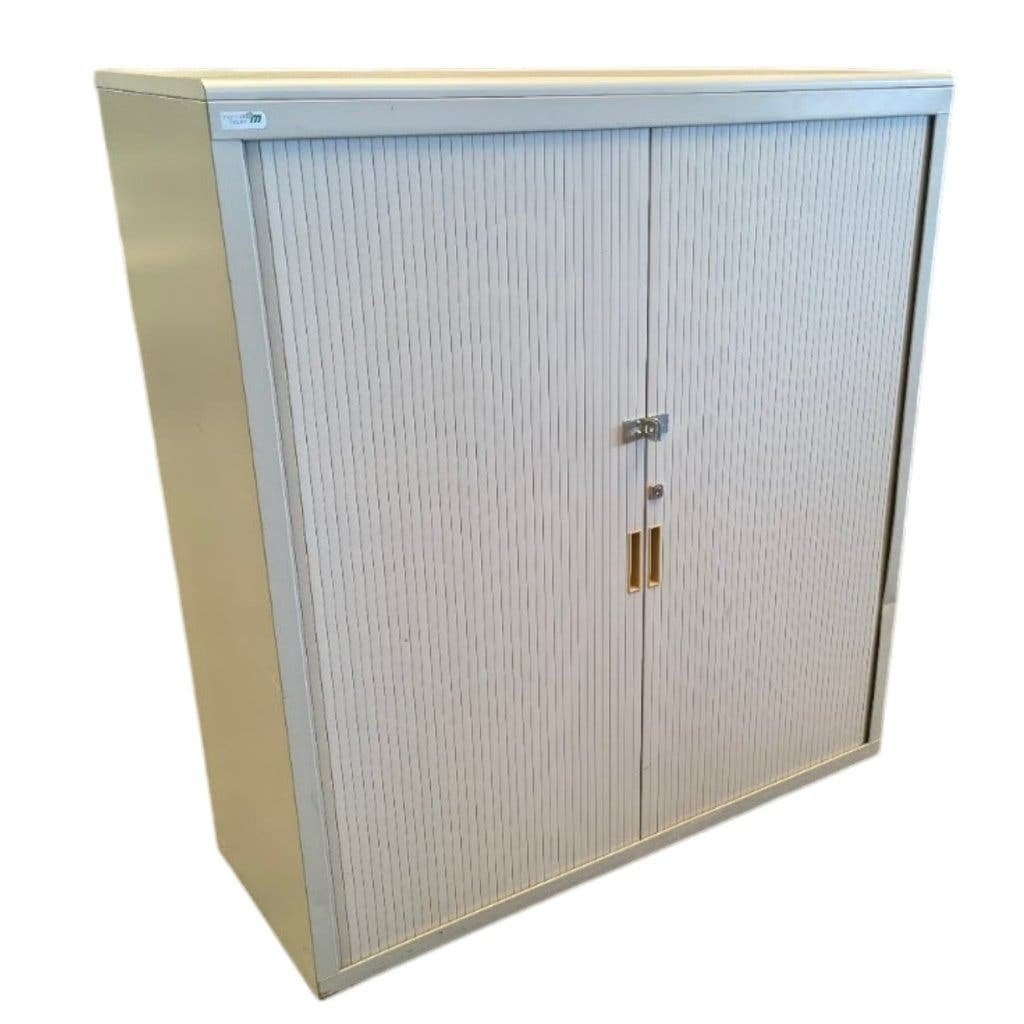 Marcadet Roldeurkast Lichtgrijs 127 x 120 x 45 B-Keus, 100 tot 150 cm, 100 tot 150 cm, Meerdere deuren, Ophalen of Verzenden