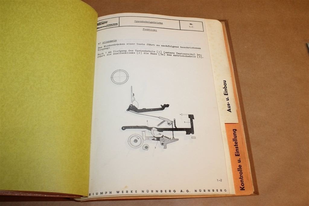 Triumph Matura Electric — Handleiding — Typemachine [DE], Gebruikt, -, -, Ophalen of Verzenden