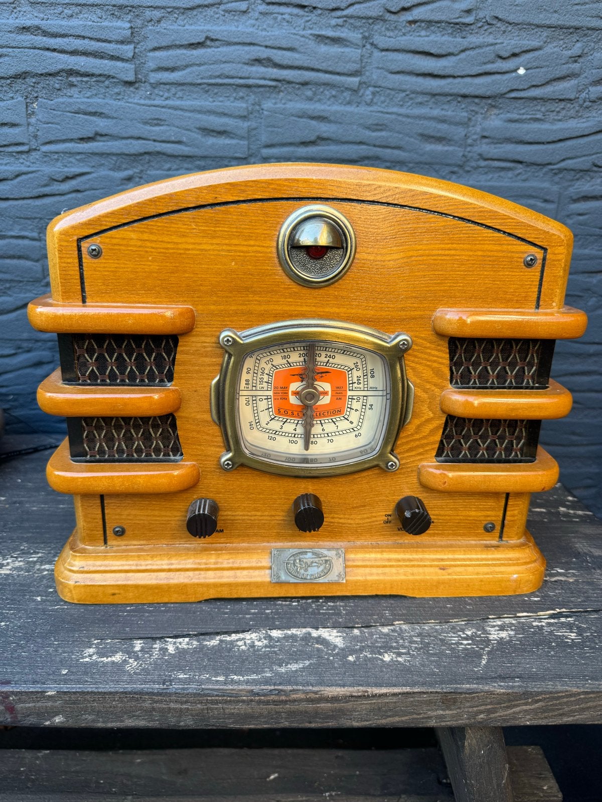 Prachtige, goed werkende ouderwetse radio, Ophalen, Gebruikt, Nvt, Radio