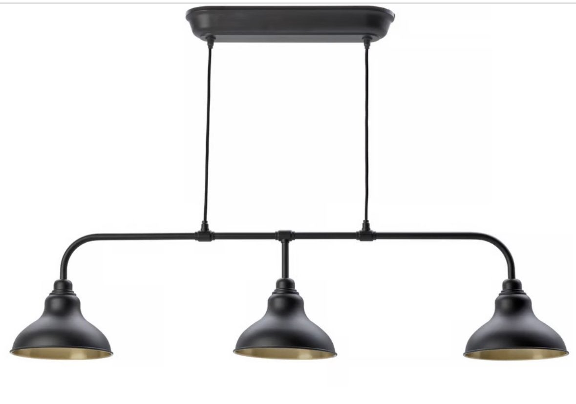 IKEA AGUNNARYD plafondlamp voor drie lampen, Huis en Inrichting, Ophalen, E27 (groot), Zo goed als nieuw, Verstelbaar