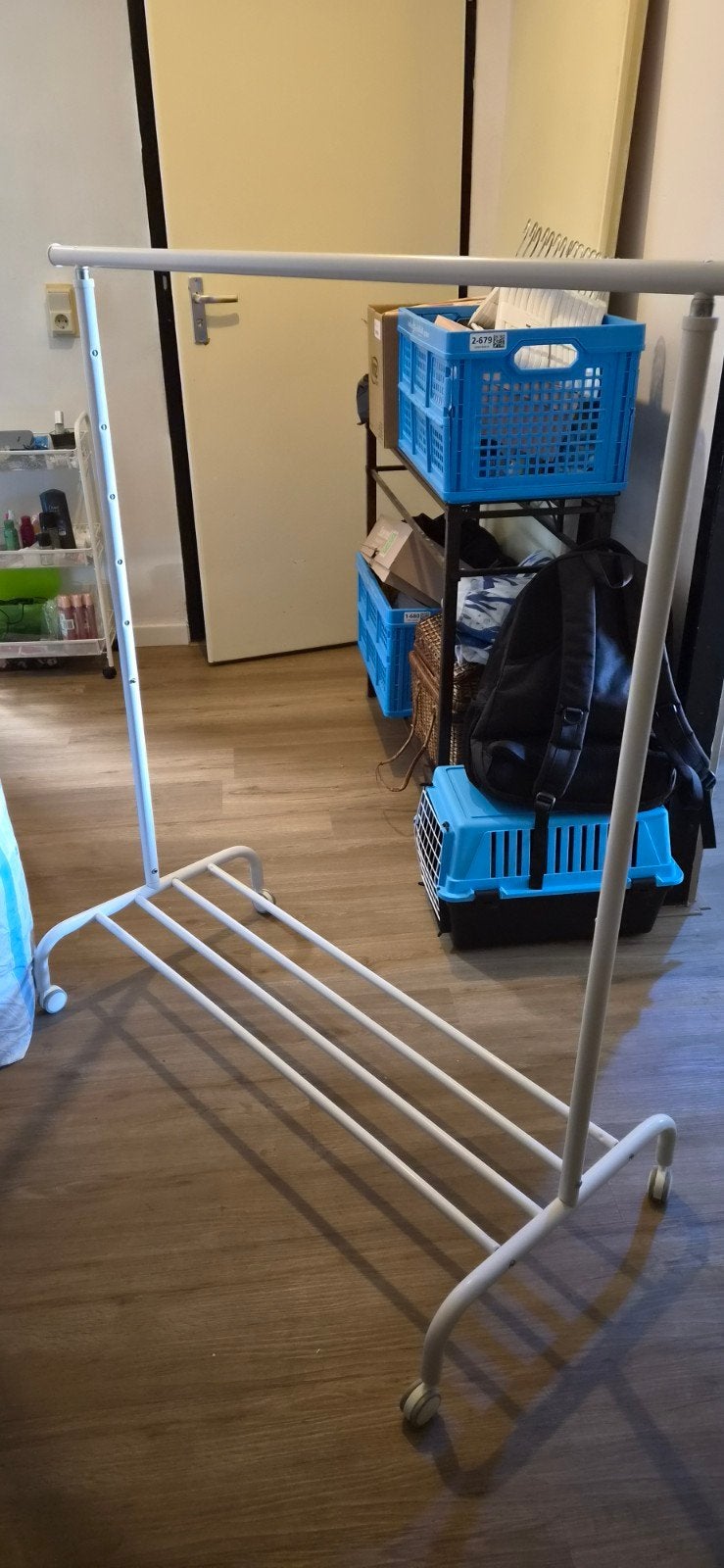 wit kledingrek ikea RIGGA, Ophalen, Nieuw