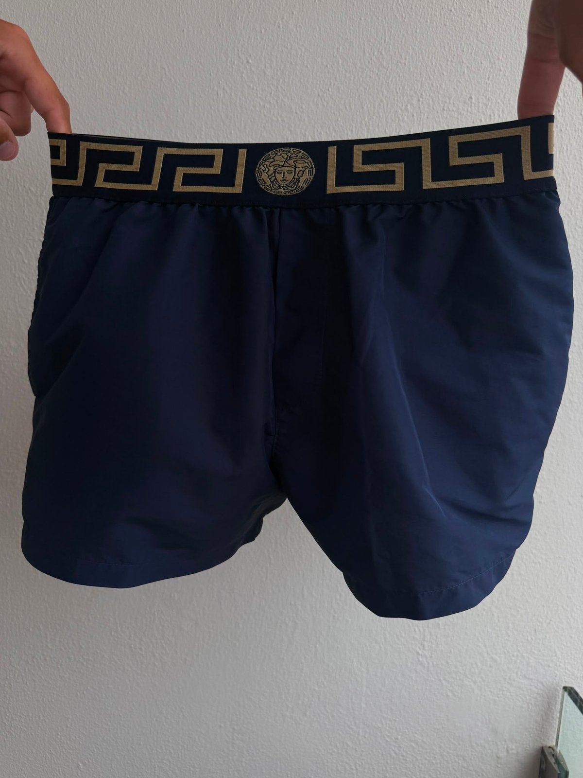 Versace zwembroek heren (origineel), Ophalen of Verzenden, Maat 46 (S) of kleiner, Blauw, Zwemshort