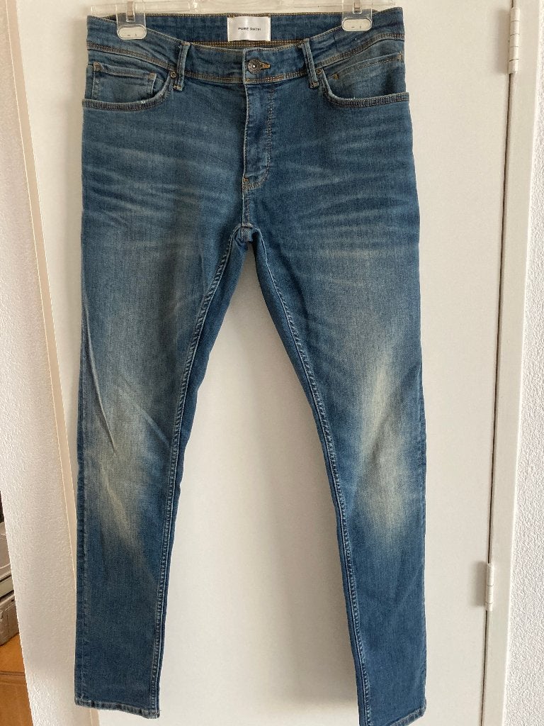 mooie spijkerbroek maat 34, Blauw, W32 (confectie 46) of kleiner, Zo goed als nieuw, Pure path