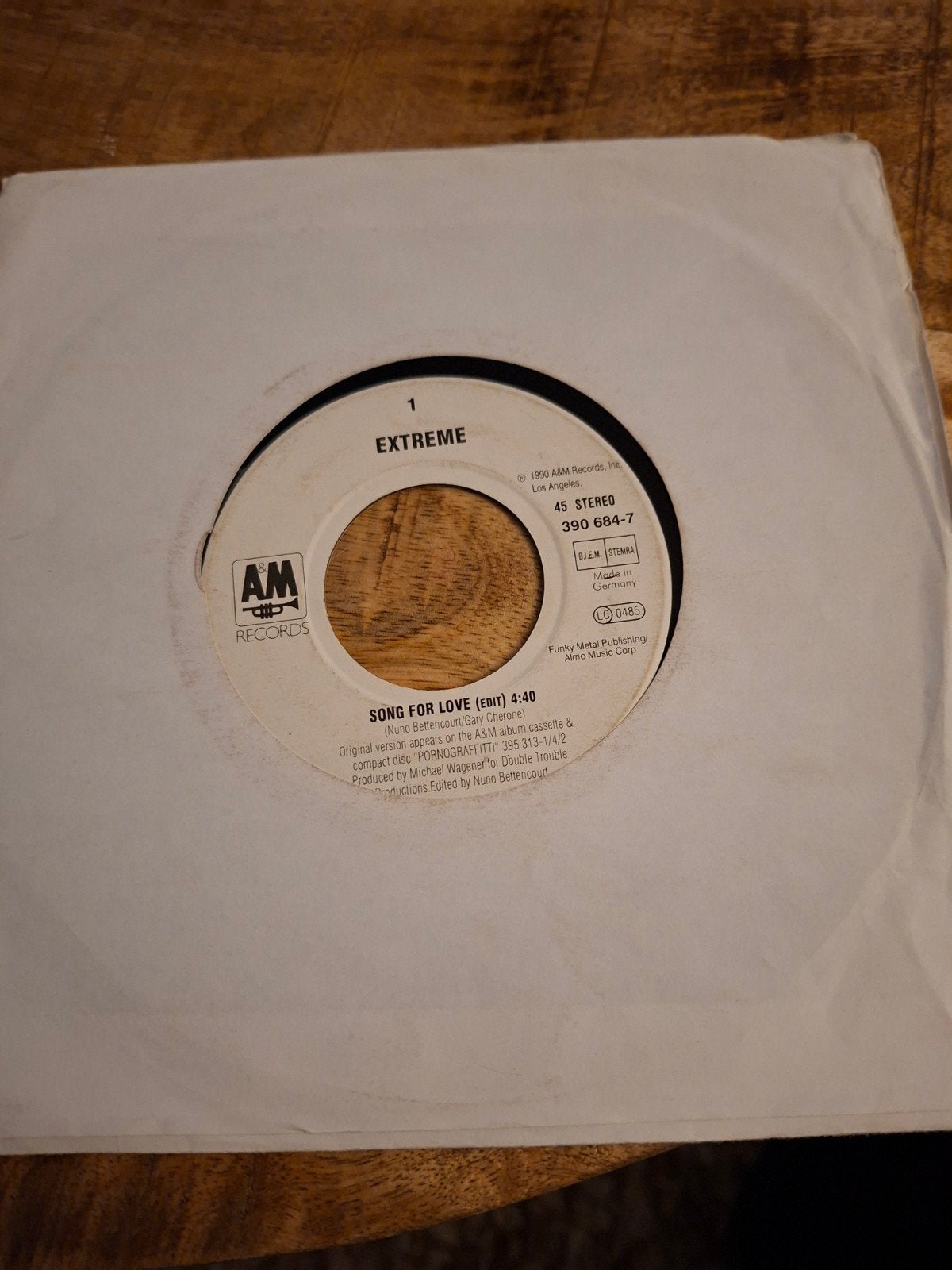 Extreme / song for love, Ophalen of Verzenden, Gebruikt, Pop