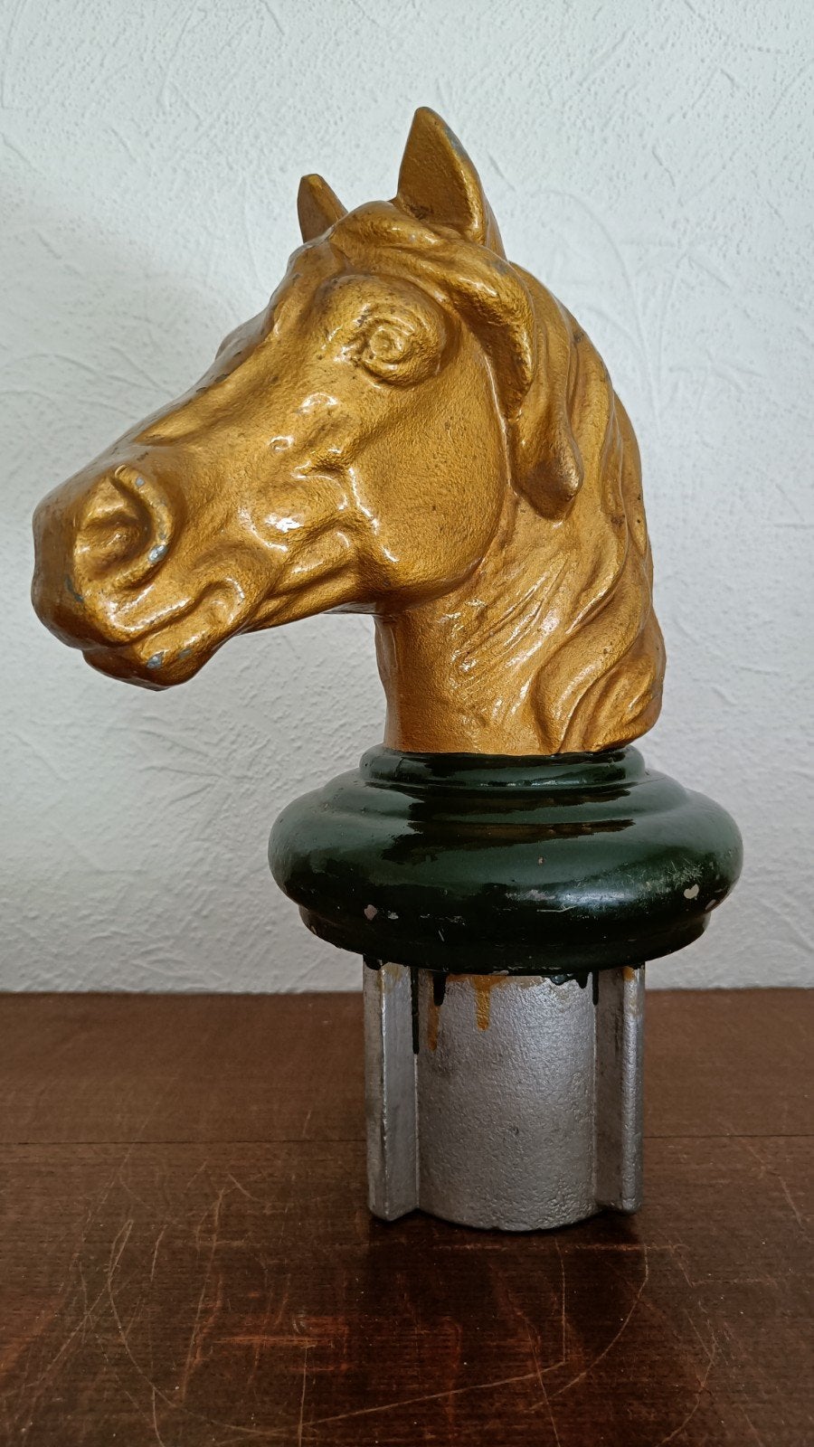 Decoratief paardenhoofd van metaal., Ophalen of Verzenden