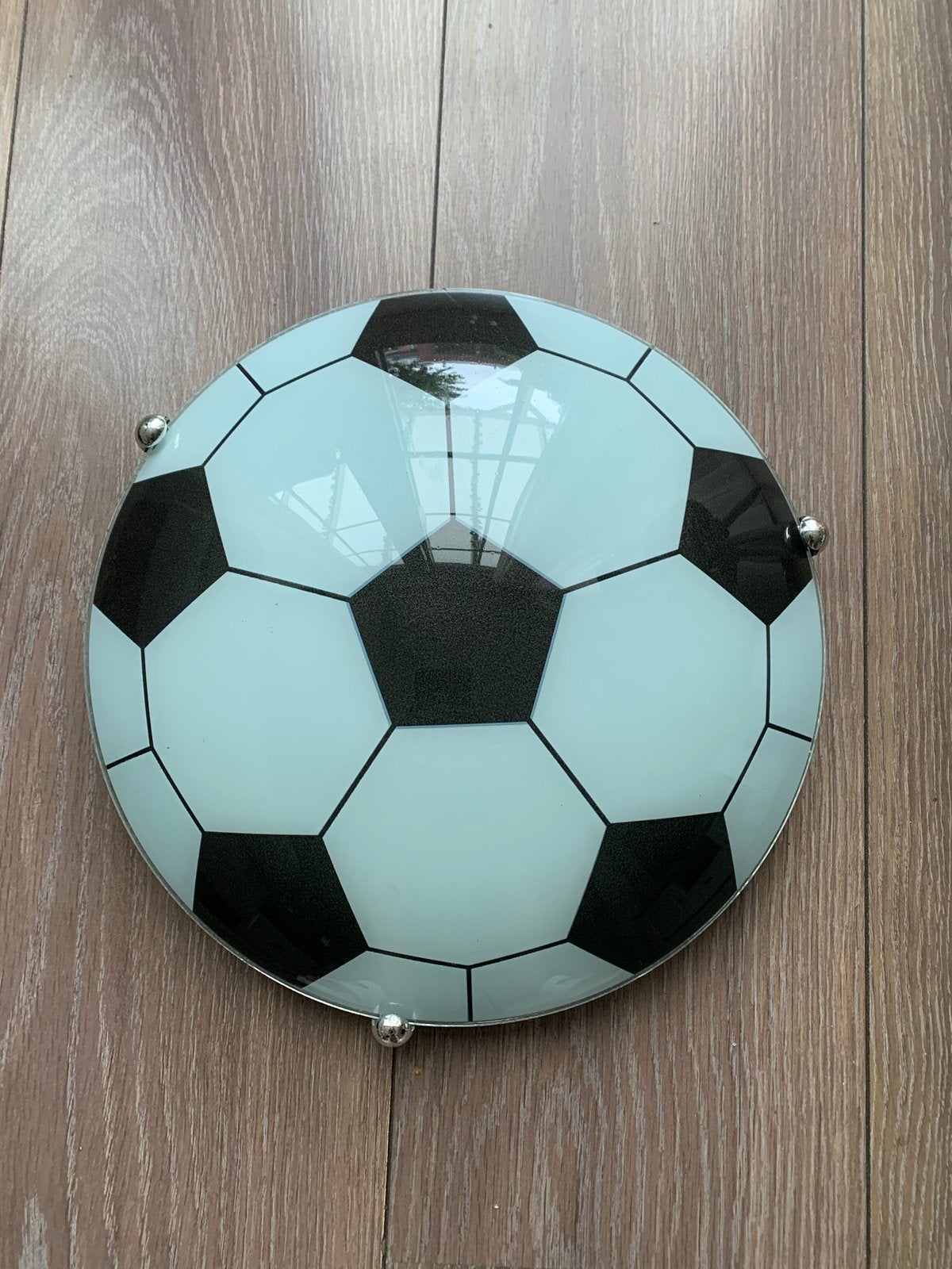 Voetbal Plafondlamp - Diameter 30 cm, Ophalen, Wit, Gebruikt, E27 (groot)
