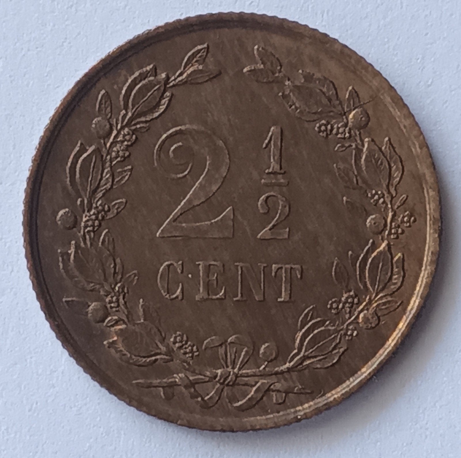 Willem III 2,5 cent 1881 Pr/Unc., Ophalen of Verzenden, Koning Willem III, Overige waardes, Losse munt