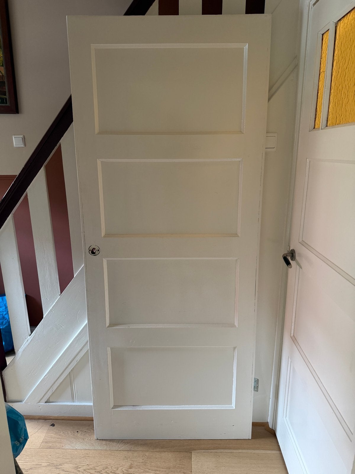 Binnen paneeldeur 199.4x82 cm gratis af te halen, Gebruikt, 80 tot 100 cm, Binnendeur, Ophalen of Verzenden