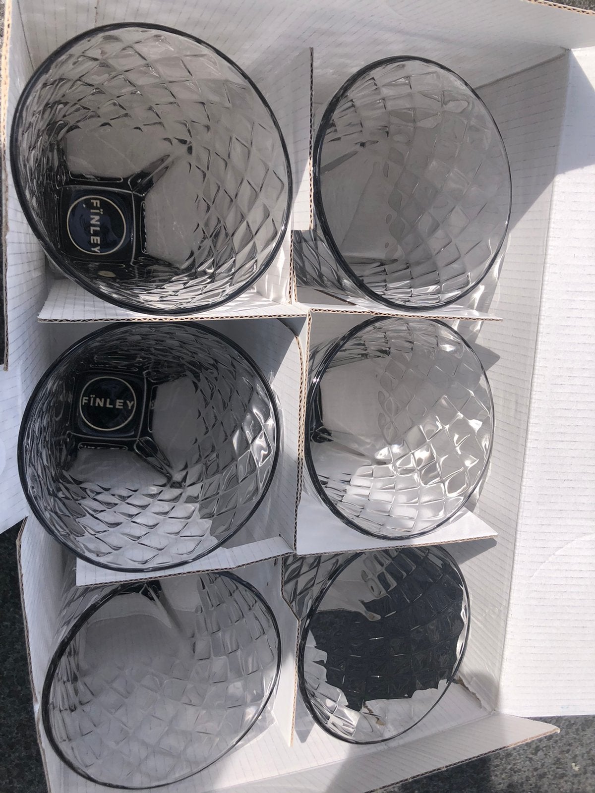Tumbler glazen XL longdrink Vidivi set van 6 NIEUW, Ophalen of Verzenden, Nieuw, Frisdrankglas