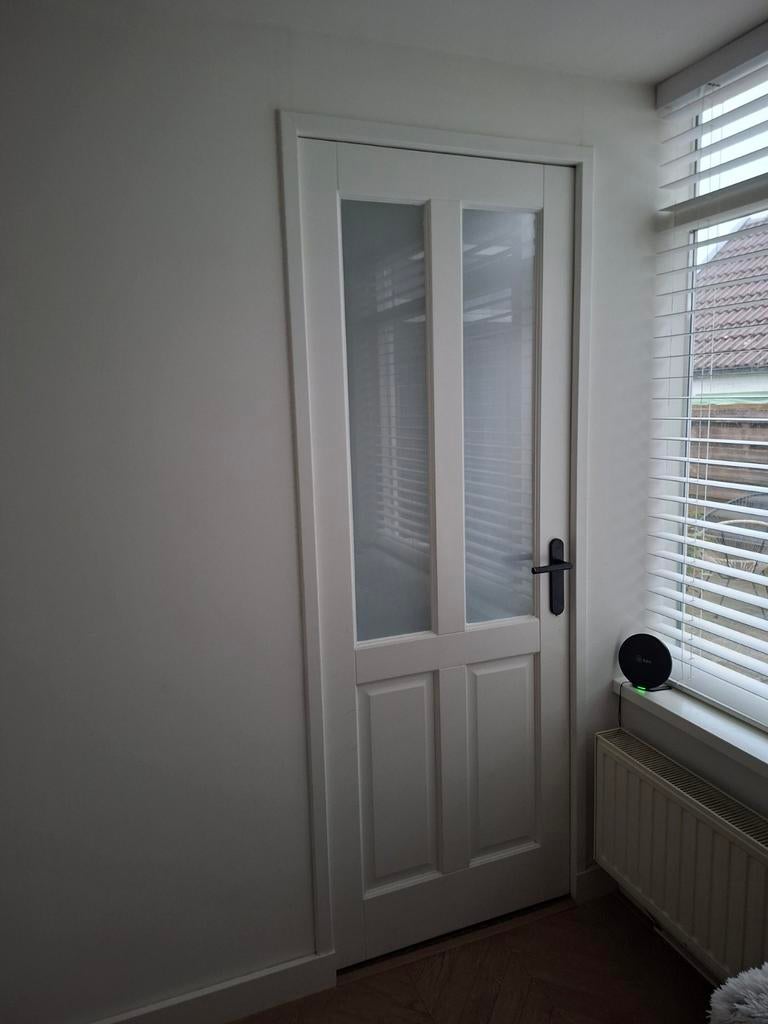 2x Binnendeur met glas, 213x78 cm, Doe-het-zelf en Verbouw, Ophalen