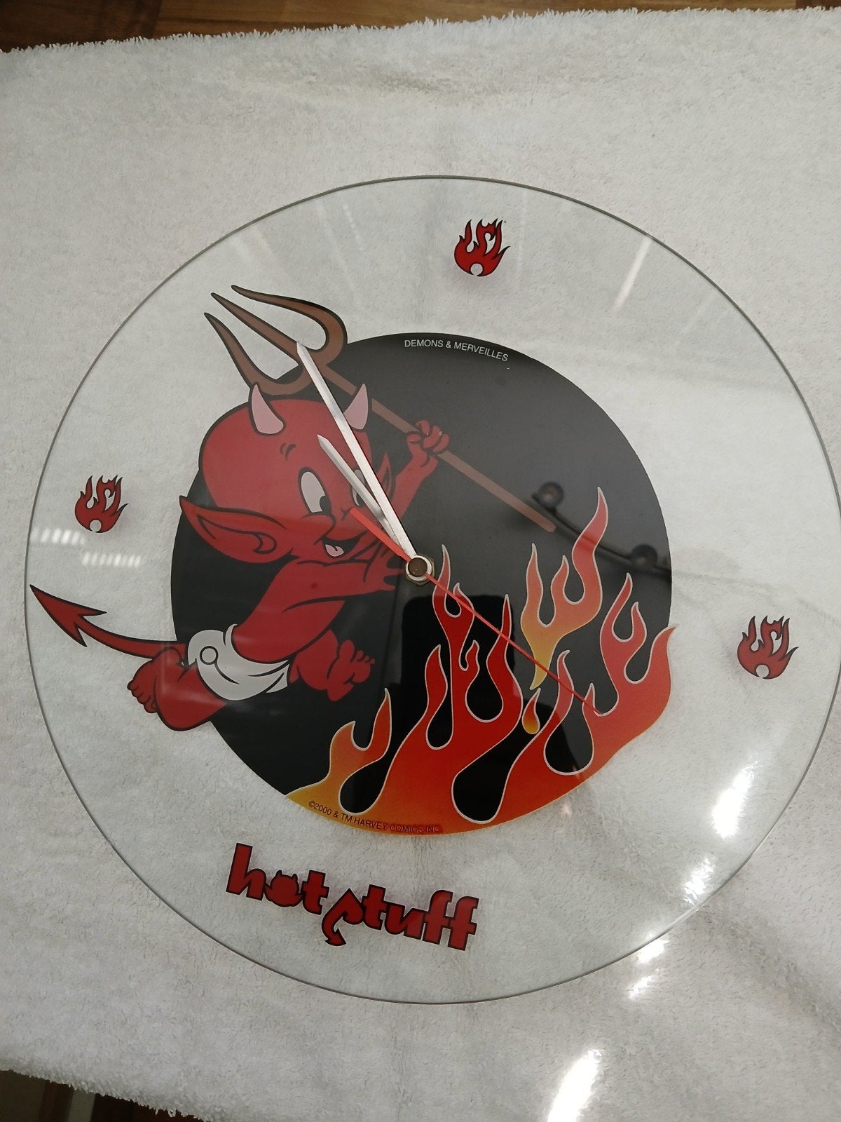Wandklok Hot Stuff Harvey Comics 2000, Ophalen of Verzenden, Gebruikt