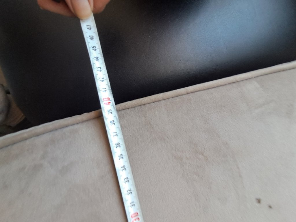 Gestoffeerd opbergbankje poef fluweel beige  CS27326, Huis en Inrichting, Ophalen, Overige materialen, Gebruikt, Minder dan 50 cm
