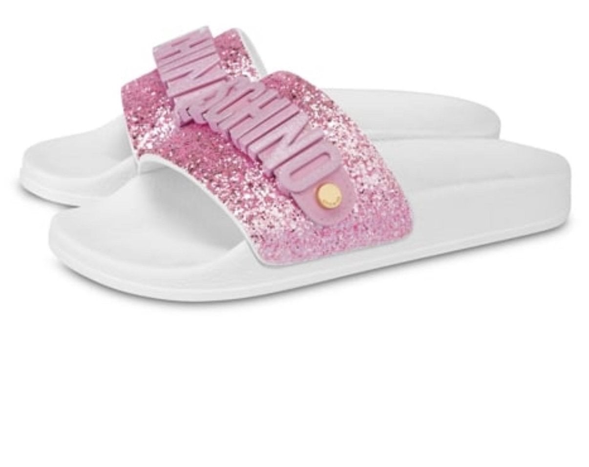 Moschino badslippers maat 38, Ophalen of Verzenden, Roze, Sneakers of Gympen, Zo goed als nieuw