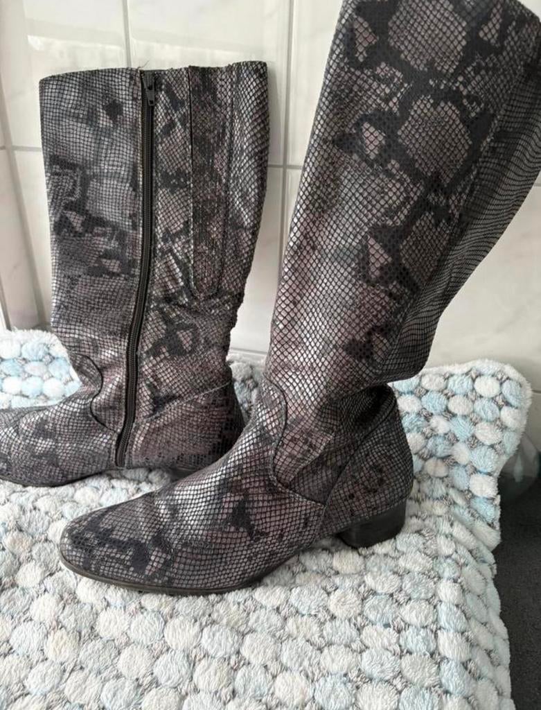 jj FOOTWEAR 2-3xw LAARS Lugano Croco antraciet, Ophalen