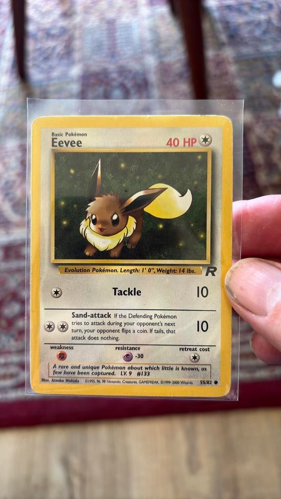 Pokémon Eevee Kaart 55/82 - Jungle Set (1999-2000), Ophalen, Gebruikt, Losse kaart