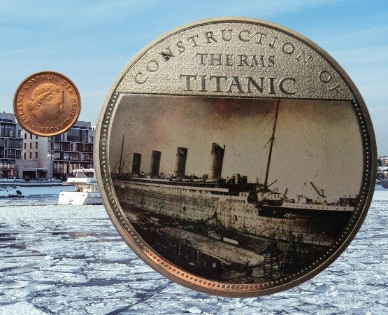 **  100ste verjaardag van de Titanic.-  Ø 70 mm **, Verzenden, Overige materialen, Buitenland