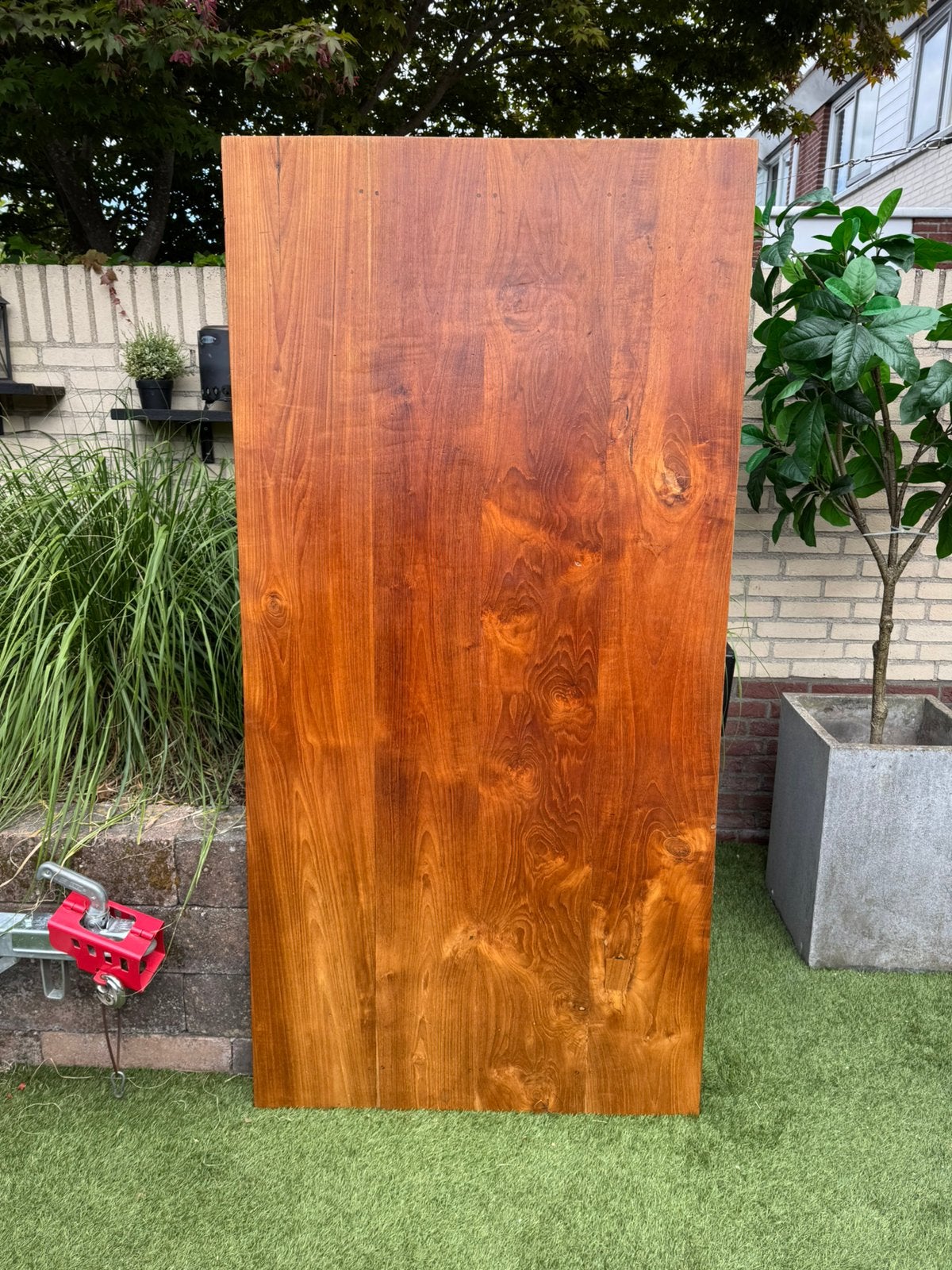Massief hardhout paneel (180 x 88 cm), Doe-het-zelf en Verbouw, Platen en Panelen, Gebruikt, Hout, 20 tot 50 mm, Ophalen