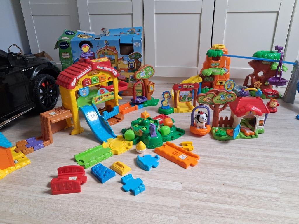 Grote VTech Toet Toet Auto's en Zoef Zoef Dieren speelset, Kinderen en Baby's, Speelgoed | Vtech, Ophalen of Verzenden, Gebruikt