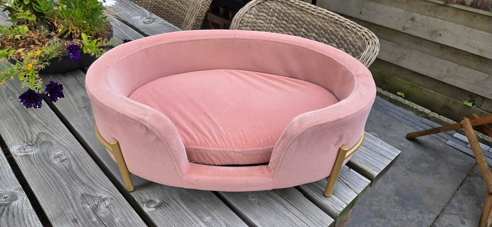Roze hondenmand Intratuin, Dieren en Toebehoren, Hondenmanden, Ophalen, Gebruikt