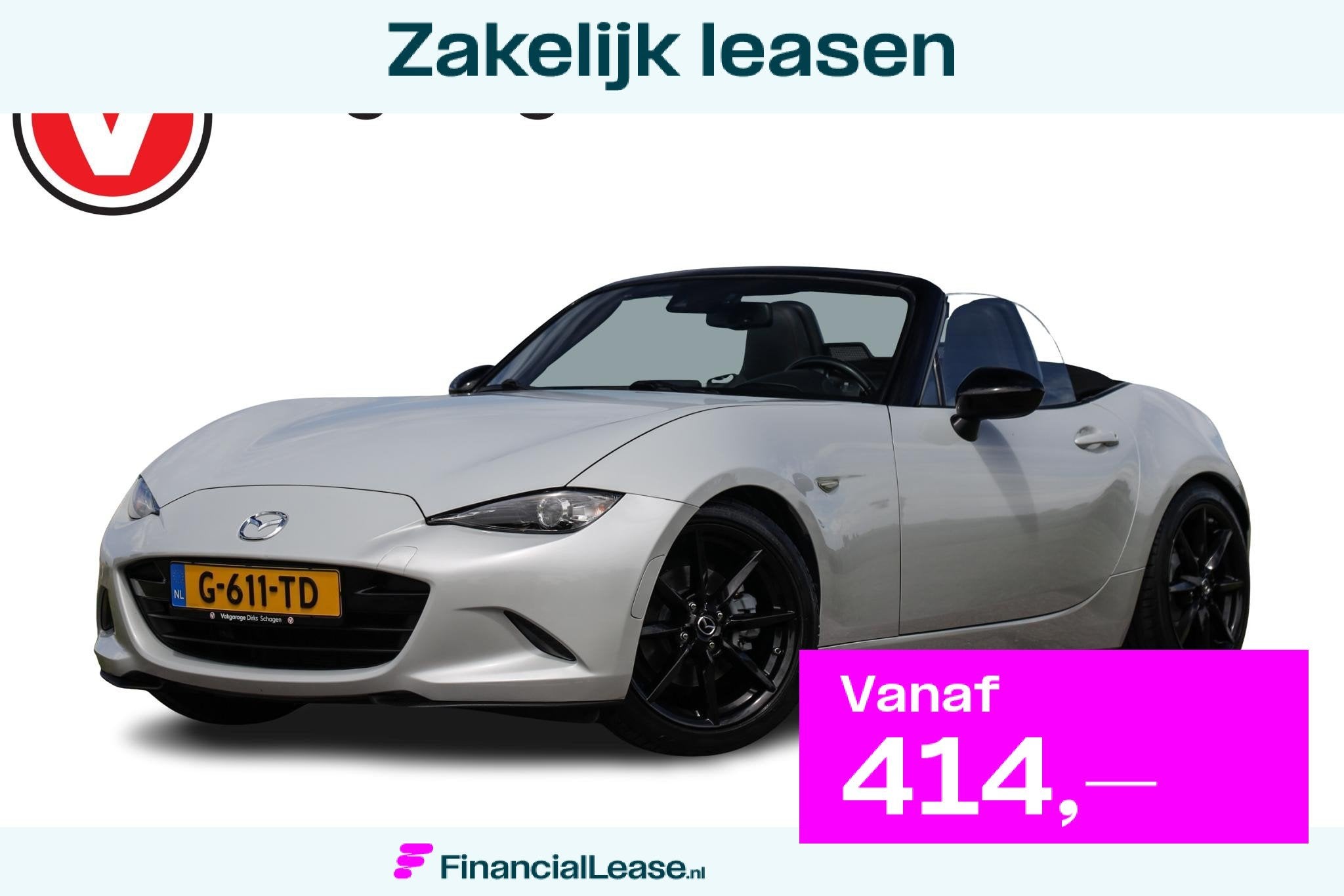 Mazda MX-5 2.0 SkyActiv-G 160PK GT-M  Leder  Camera, 1998 cc, Achterwielaandrijving, 4 cilinders, 160 pk